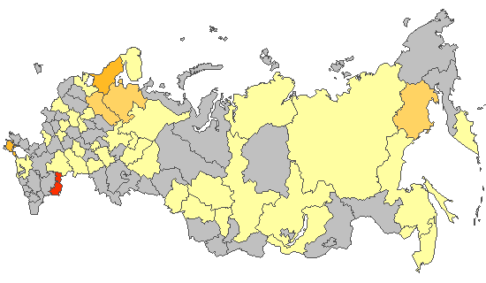 Fig. 8. Results of PCR detections of SARS-CoV-2 in Russia