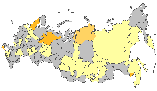 Fig. 8. Results of PCR detections of SARS-CoV-2 in Russia